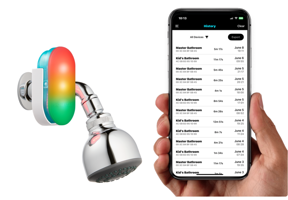 ShowerStar and App-1 ShowerStar and App-1